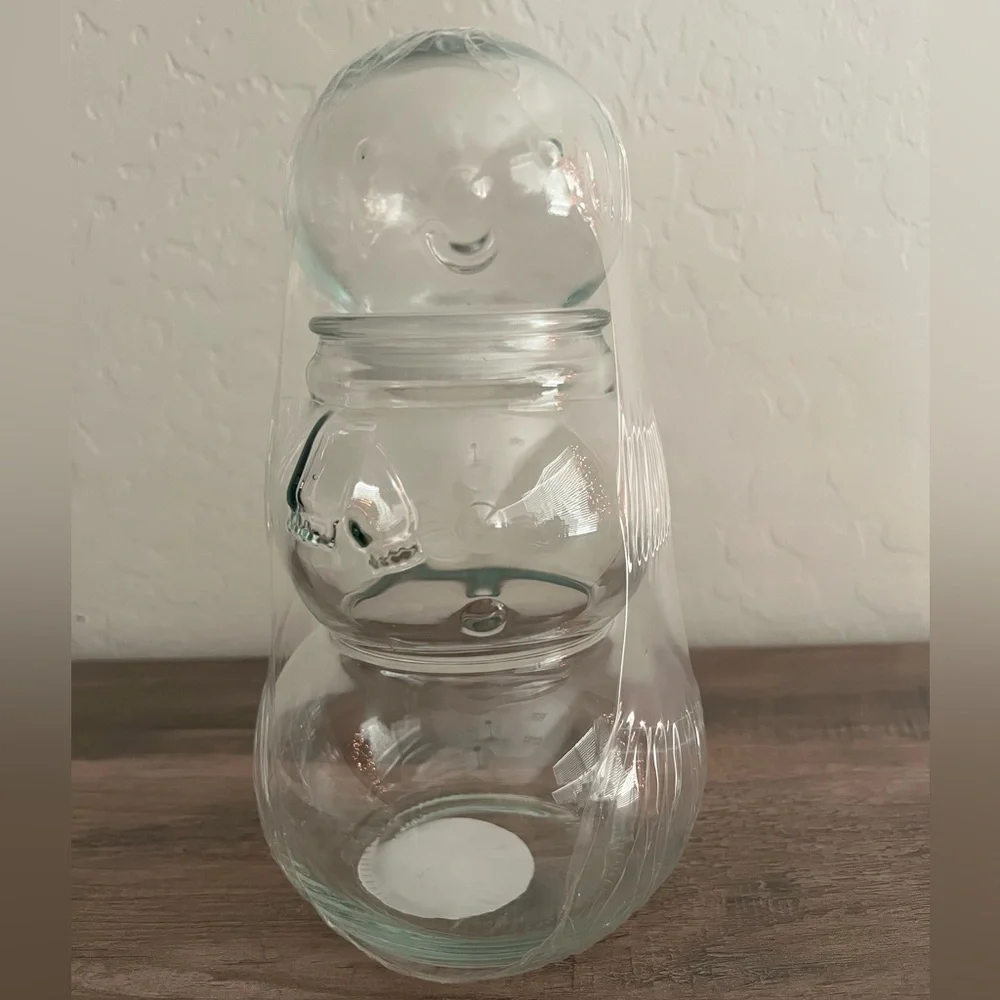 Target Bullseyes Playground Glass Christmas Snowman Jar